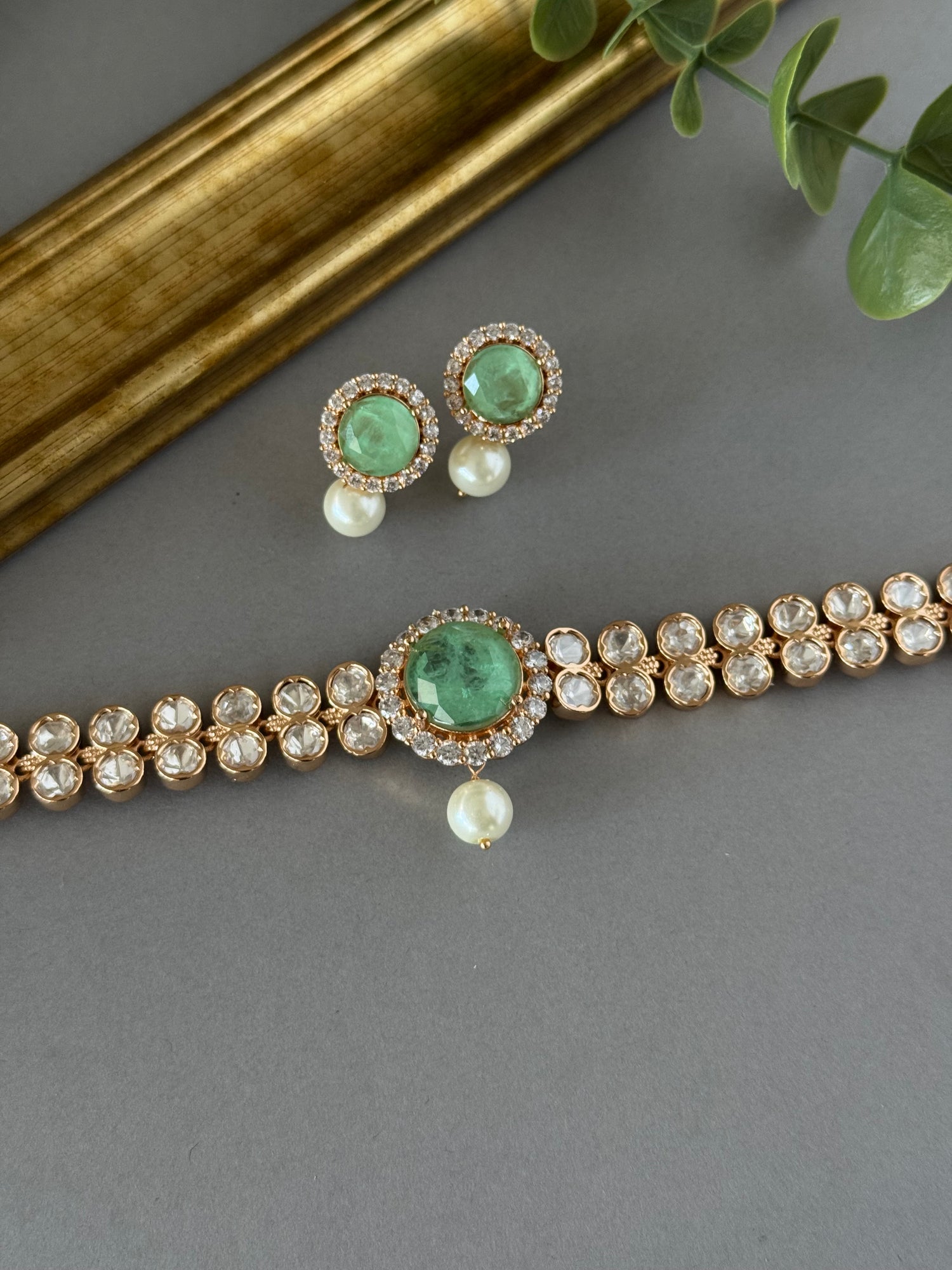 Doublet Delicate Choker - Mint