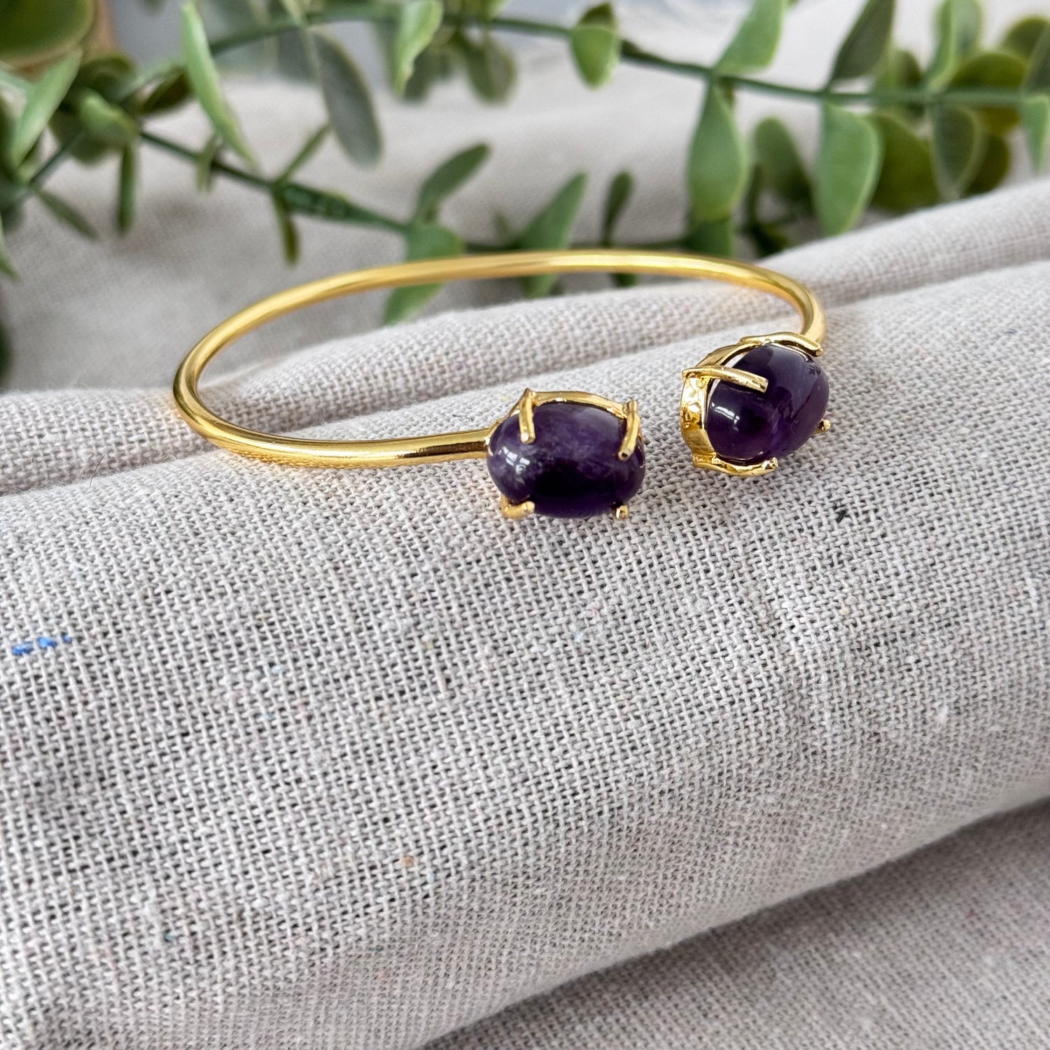 Duo Bangle - Amethyst