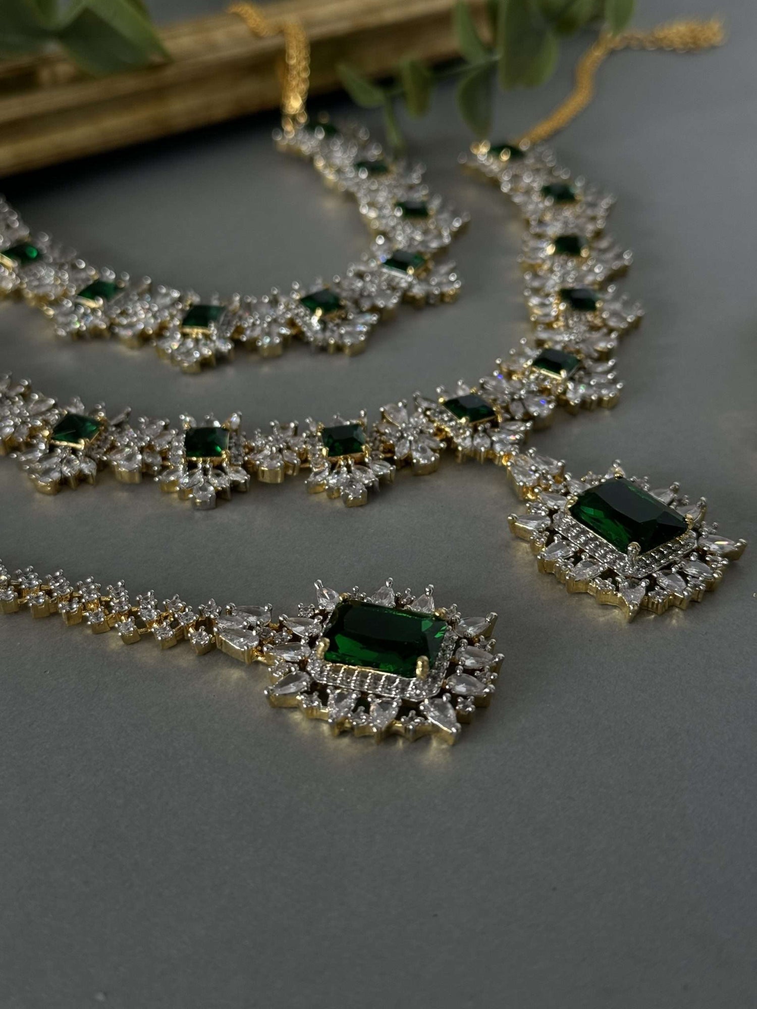Diamond Double Set – 2 tone emerald