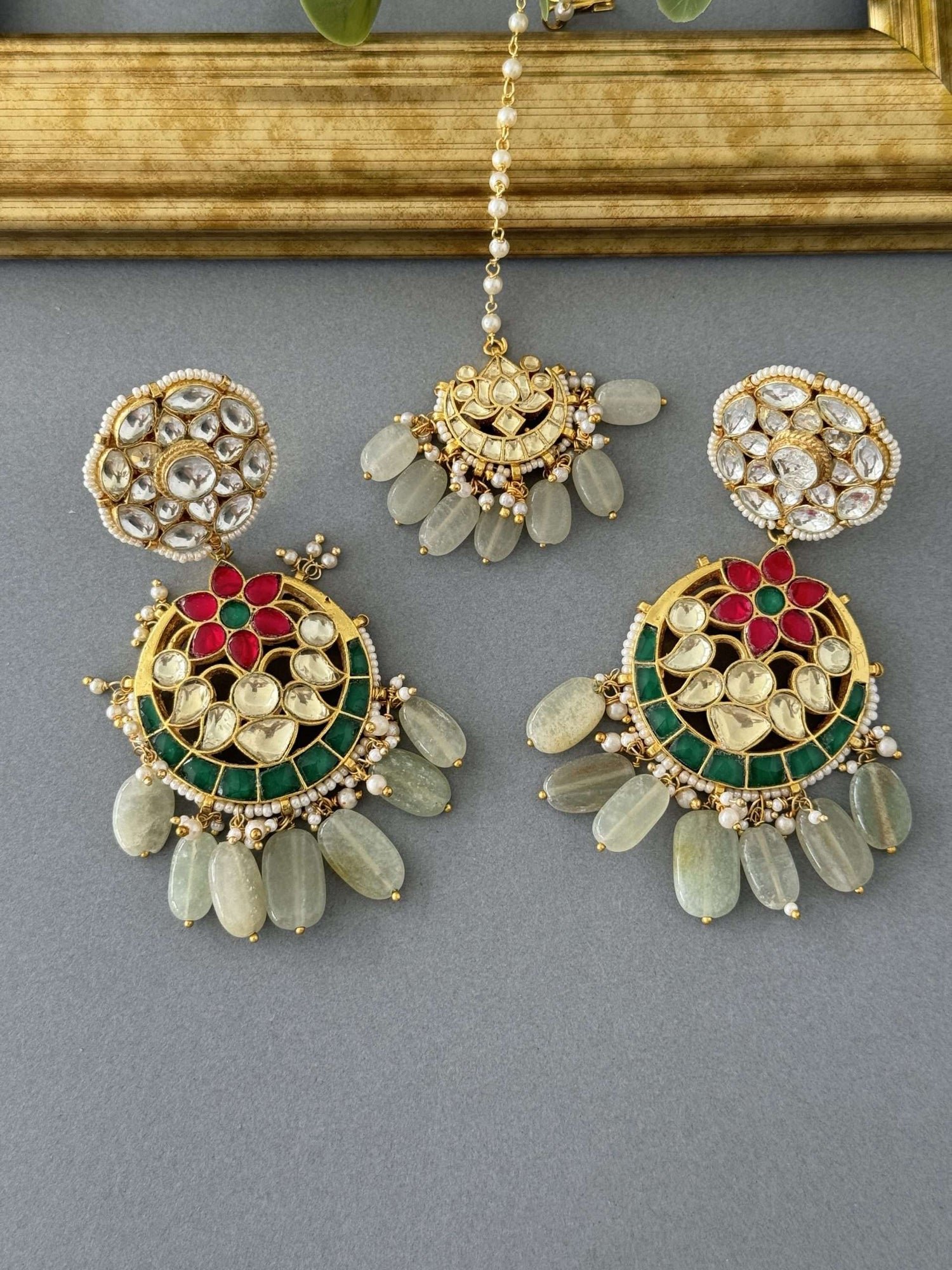 Kundan Tikka Set