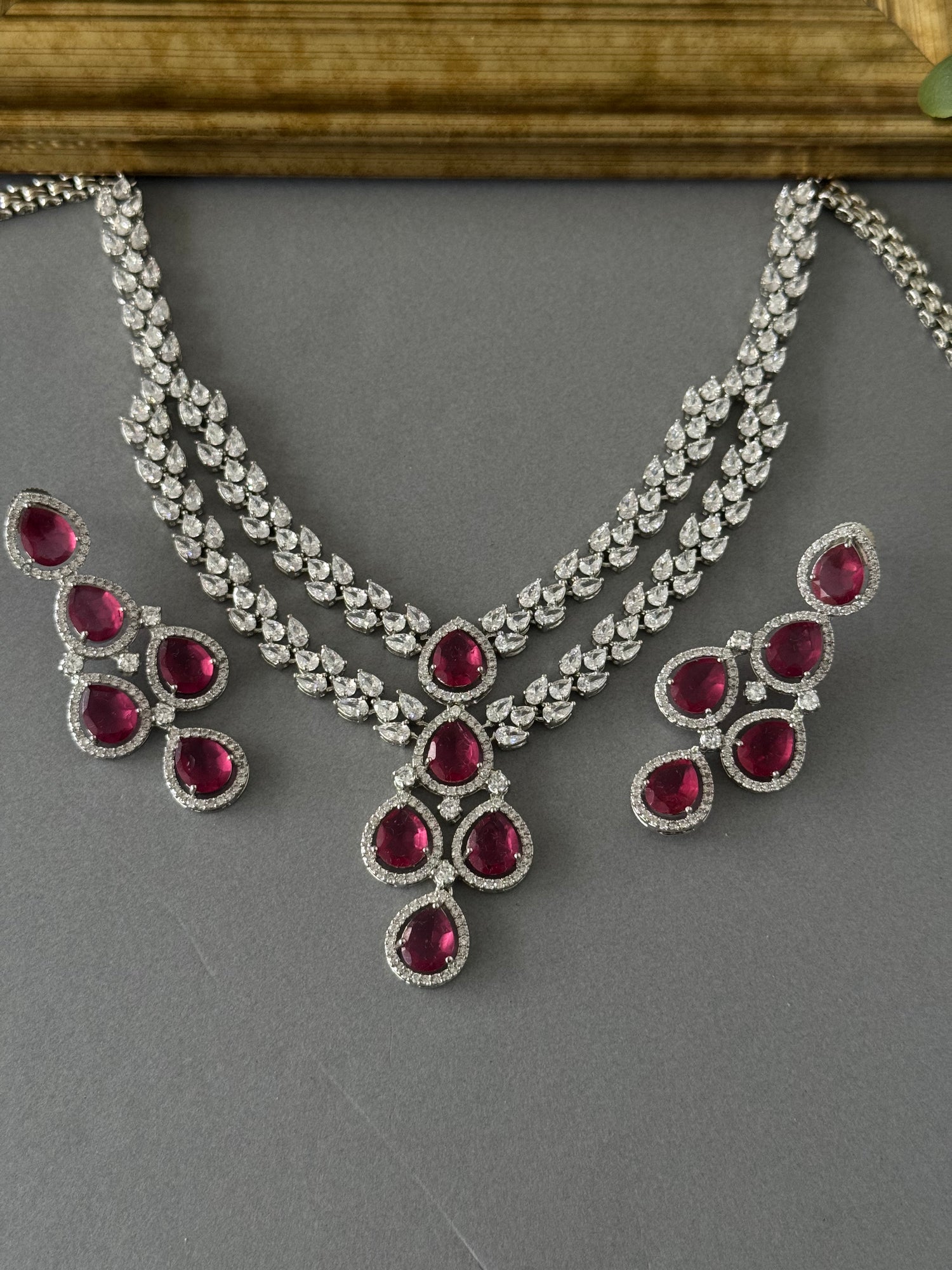 Silver Ruby Set