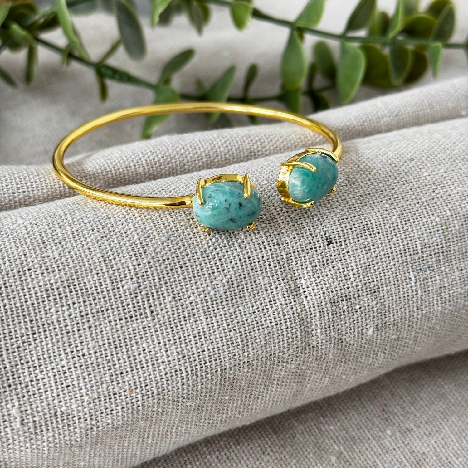 Duo Bangle - Amazonite