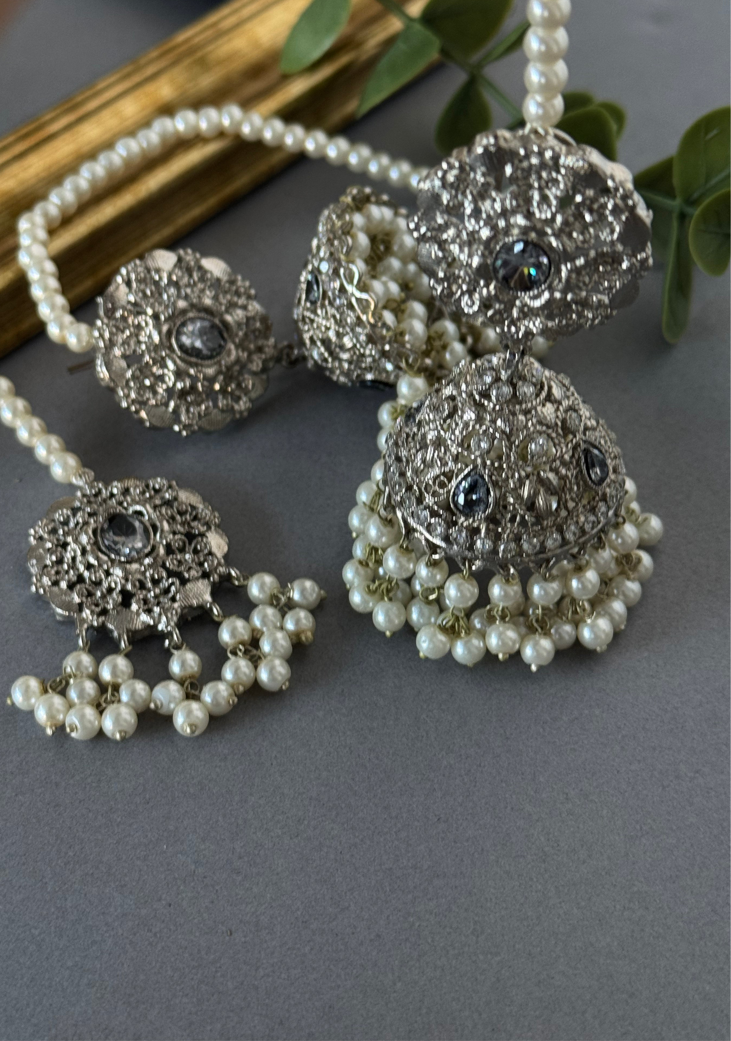 Silver Antique Jhumki