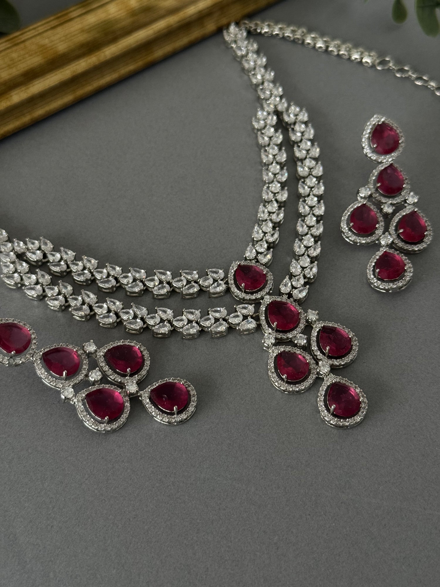 Silver Ruby Set