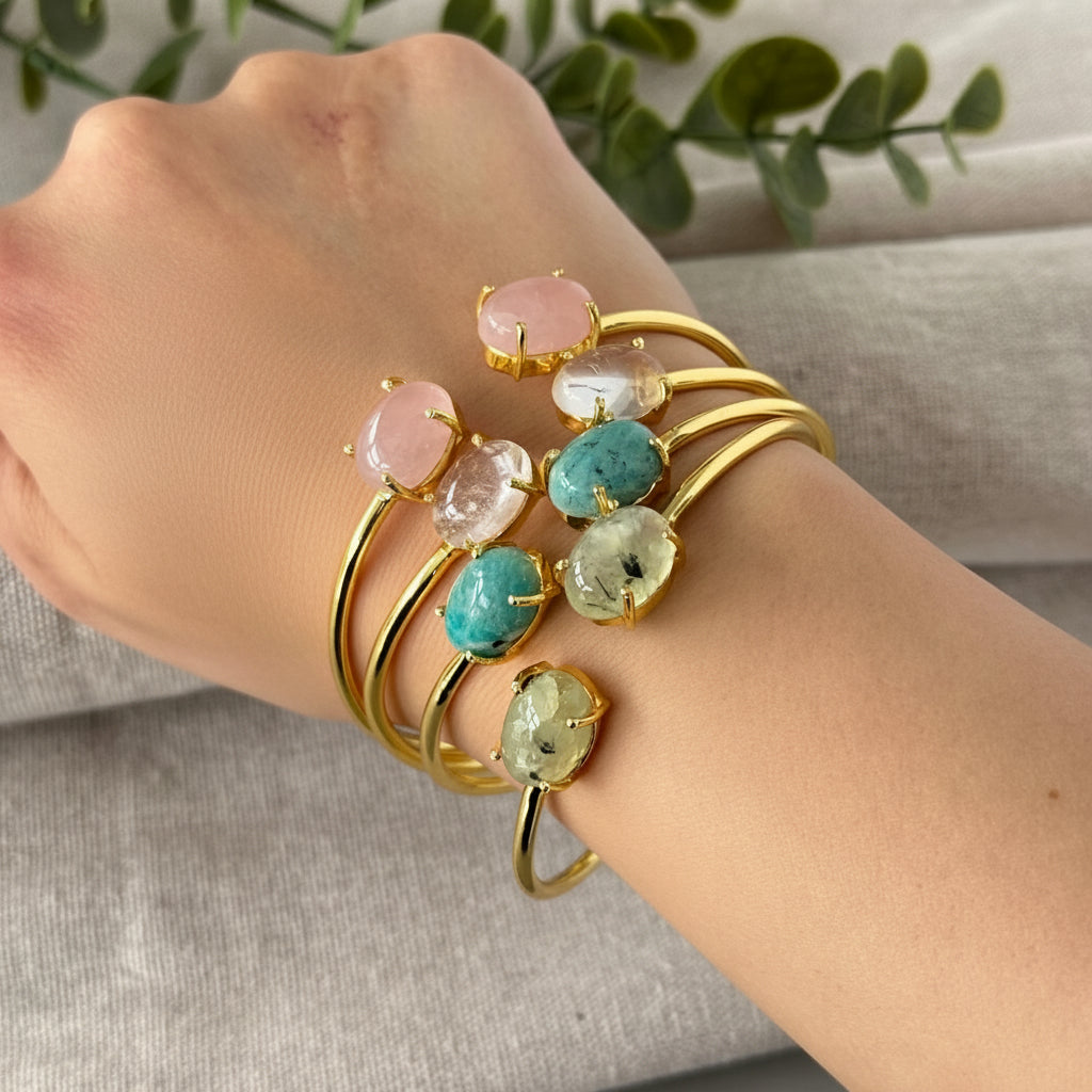 Duo Bangle - Amethyst