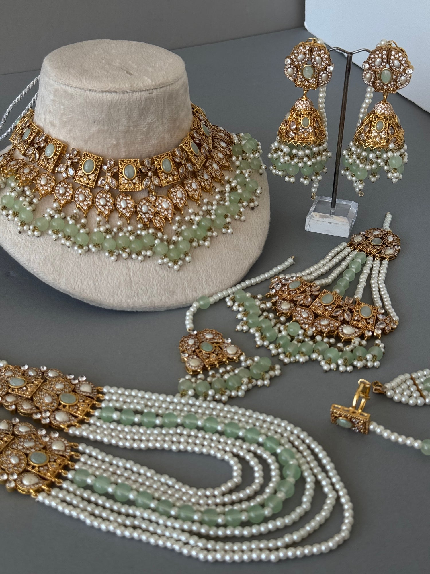 Mint Green Bridal Set