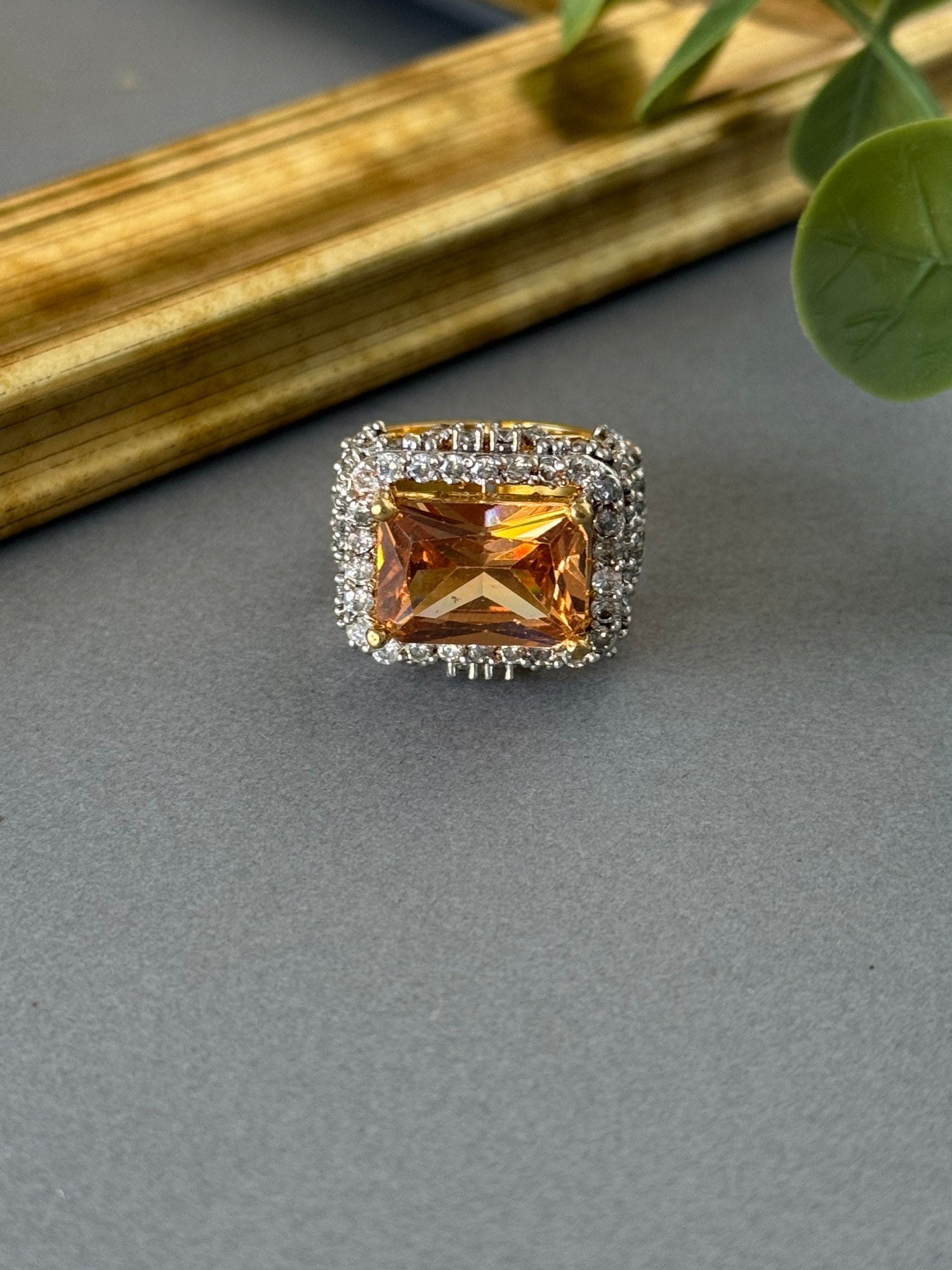Champagne Statement Ring