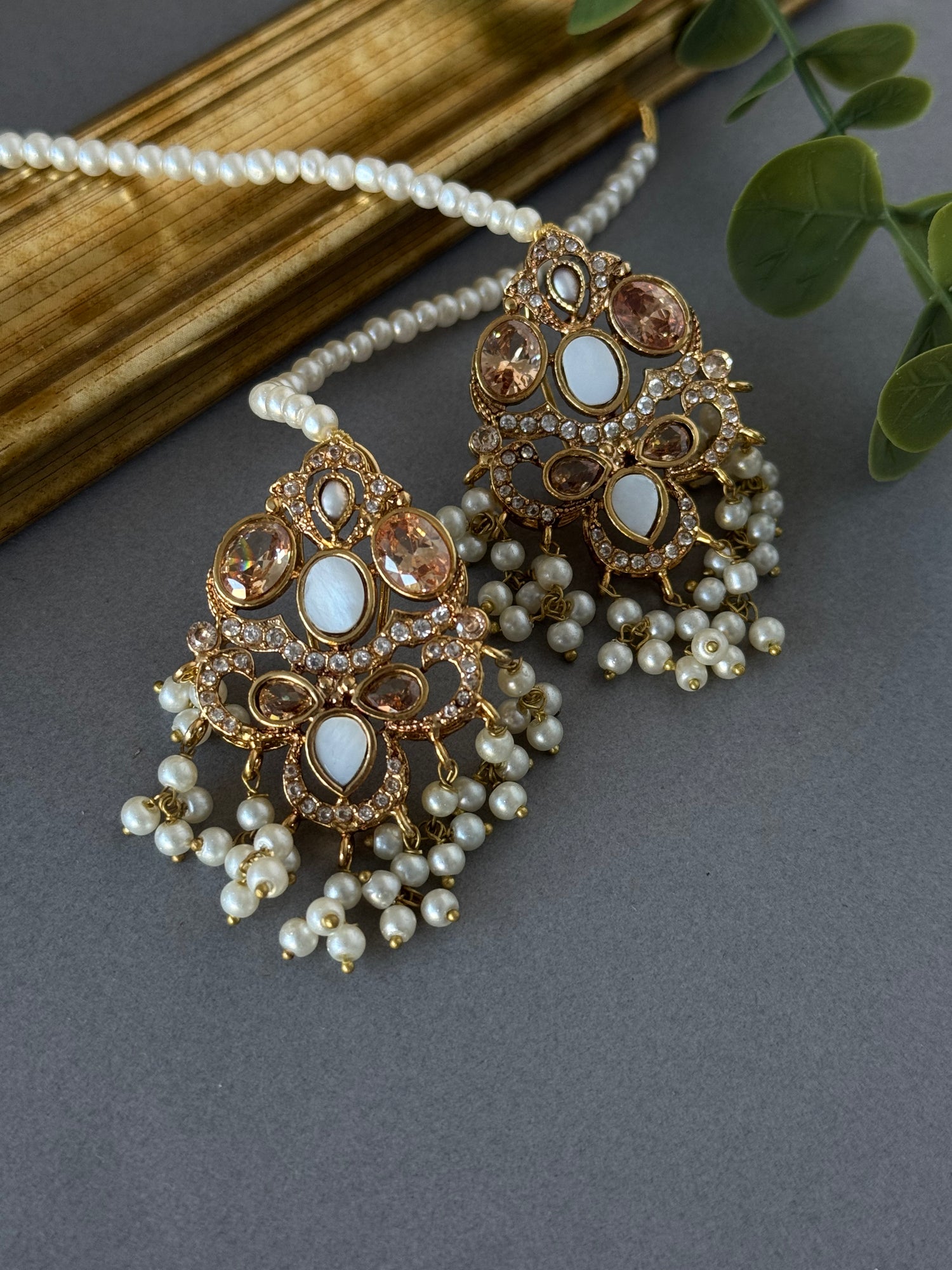 Pearl Champagne Earrings