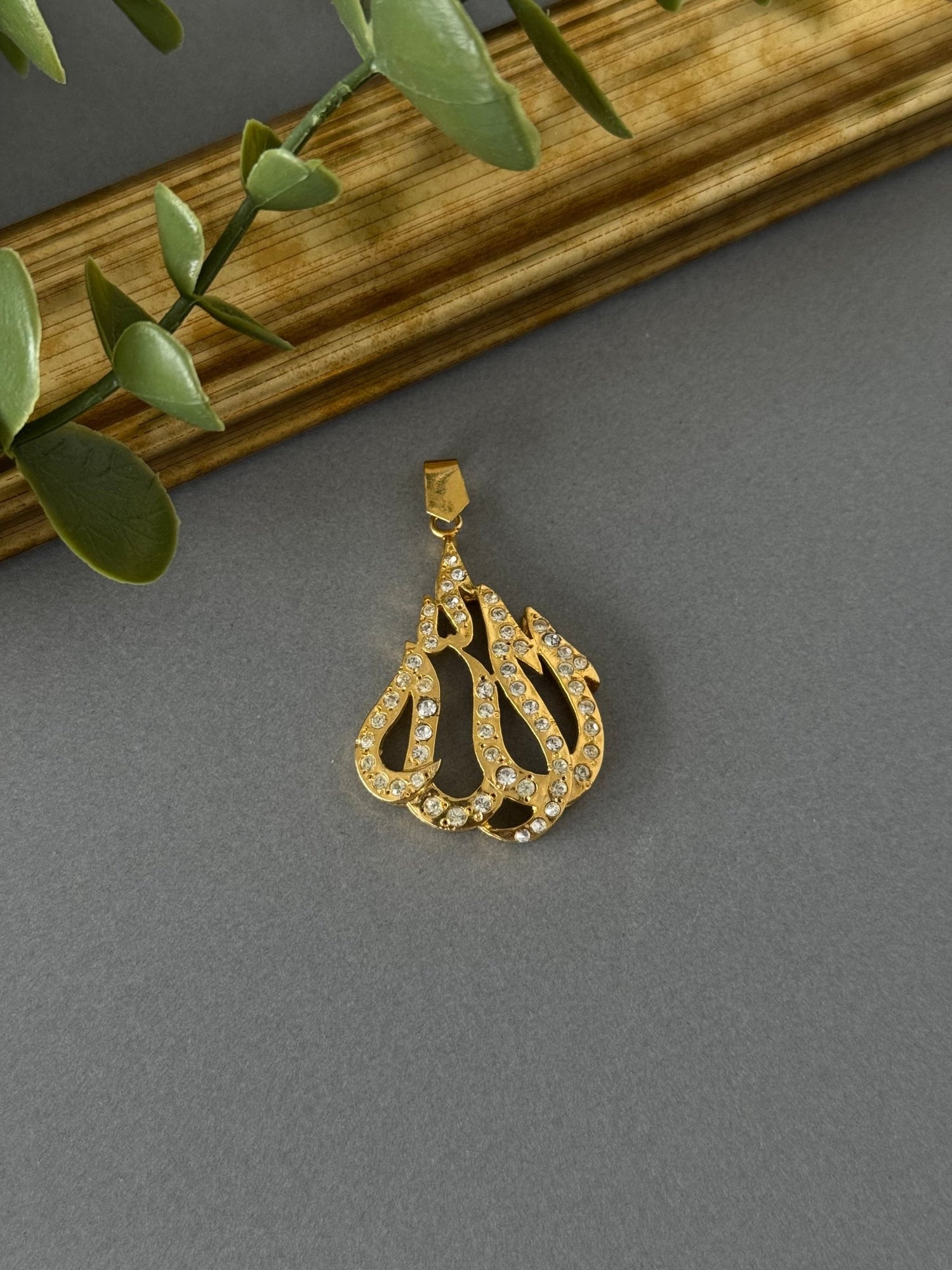 Allah Pendant - Gold Zircon - nk collection