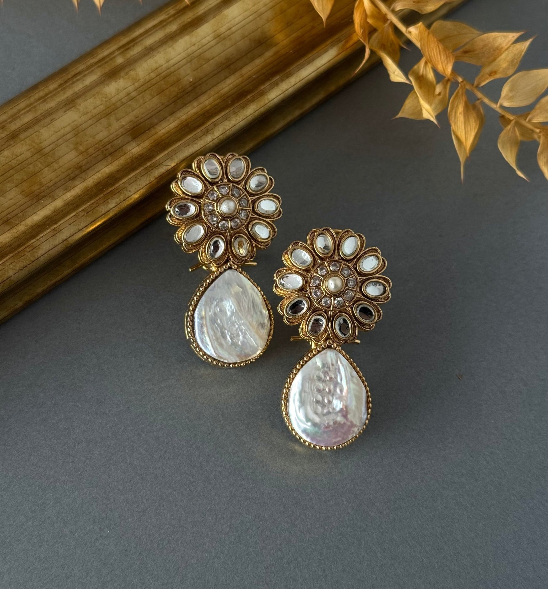 Baroque Drop - Kundan - nk collection