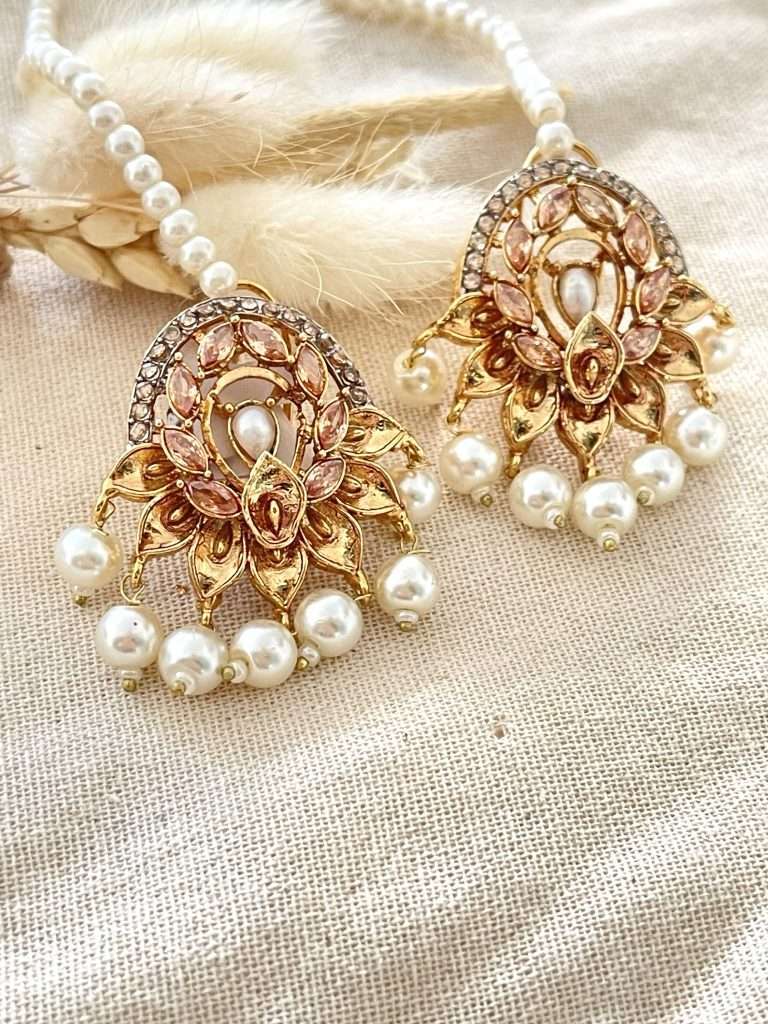 Baroque Pearl Gold Tops Oval - nk collection