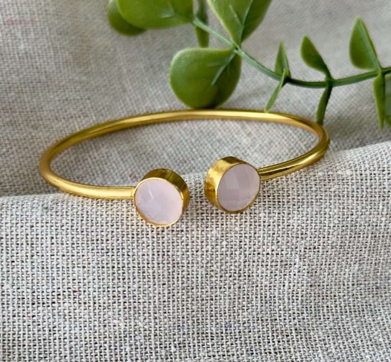 Blush Pink AD Bangle - nk collection
