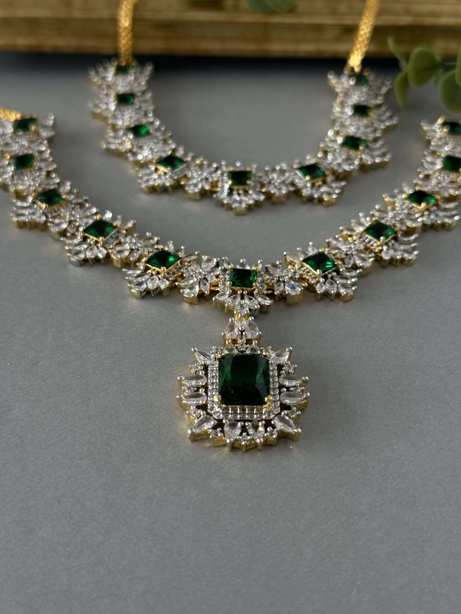 Diamond Double Set – 2 tone emerald - nk collection