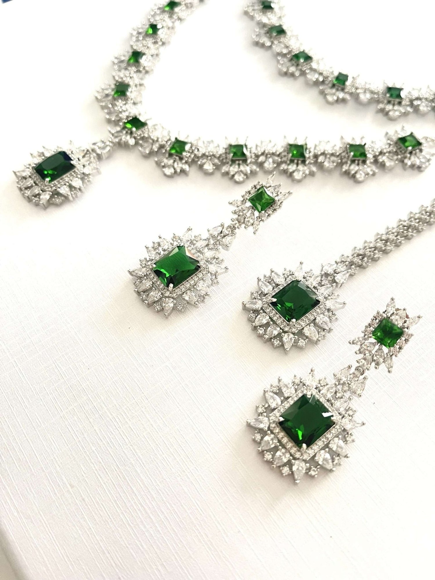 Diamond Look Double Set – Emerald - nk collection