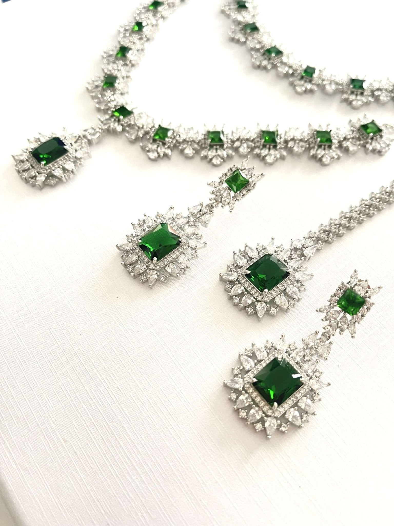 Diamond Look Double Set – Emerald - nk collection