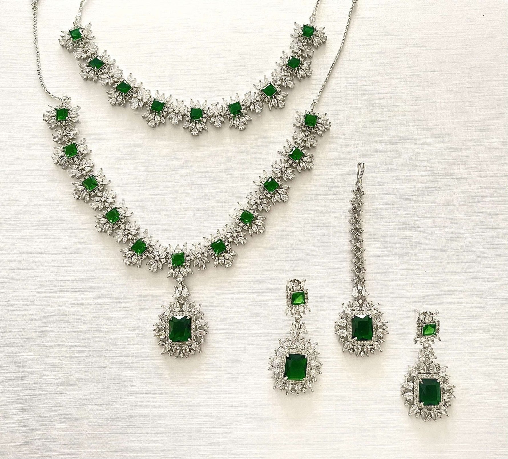 Diamond Look Double Set – Emerald - nk collection
