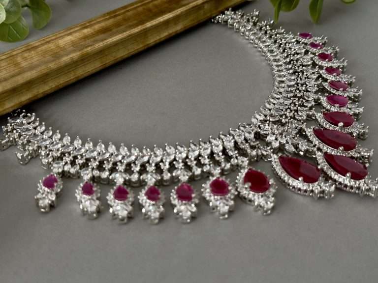 Diamond Pear Droplet – Ruby - nk collection