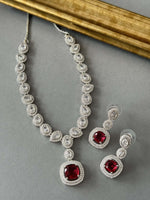 Diamond Sq Drop – Ruby - nk collection