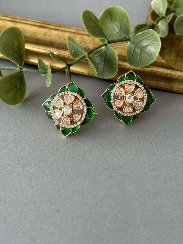 Diem Studs – Emerald - nk collection