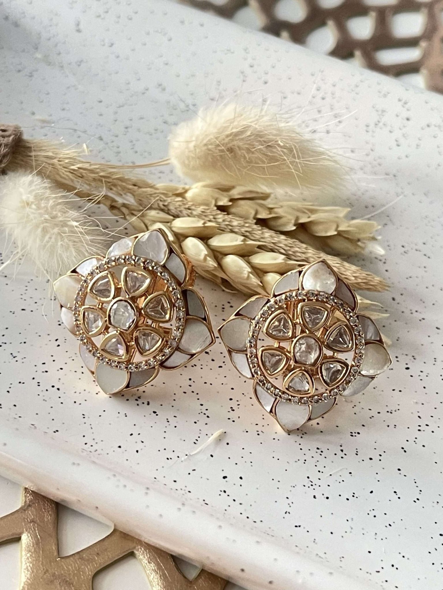Diem Studs – Mother of Pearl - nk collection
