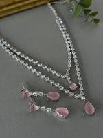 Double Drop Diamond Set - Pink - nk collection
