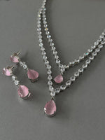 Double Drop Diamond Set - Pink - nk collection