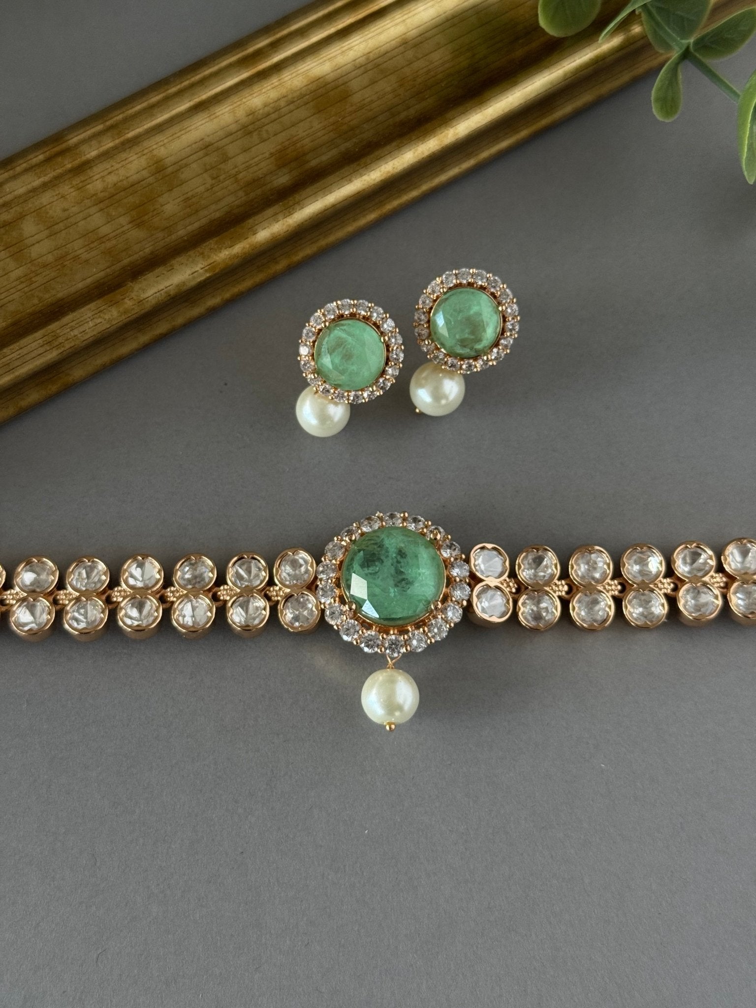Doublet Delicate Choker - Mint - nk collection