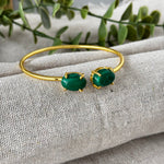 Duo Bangle - Malachite - nk collection