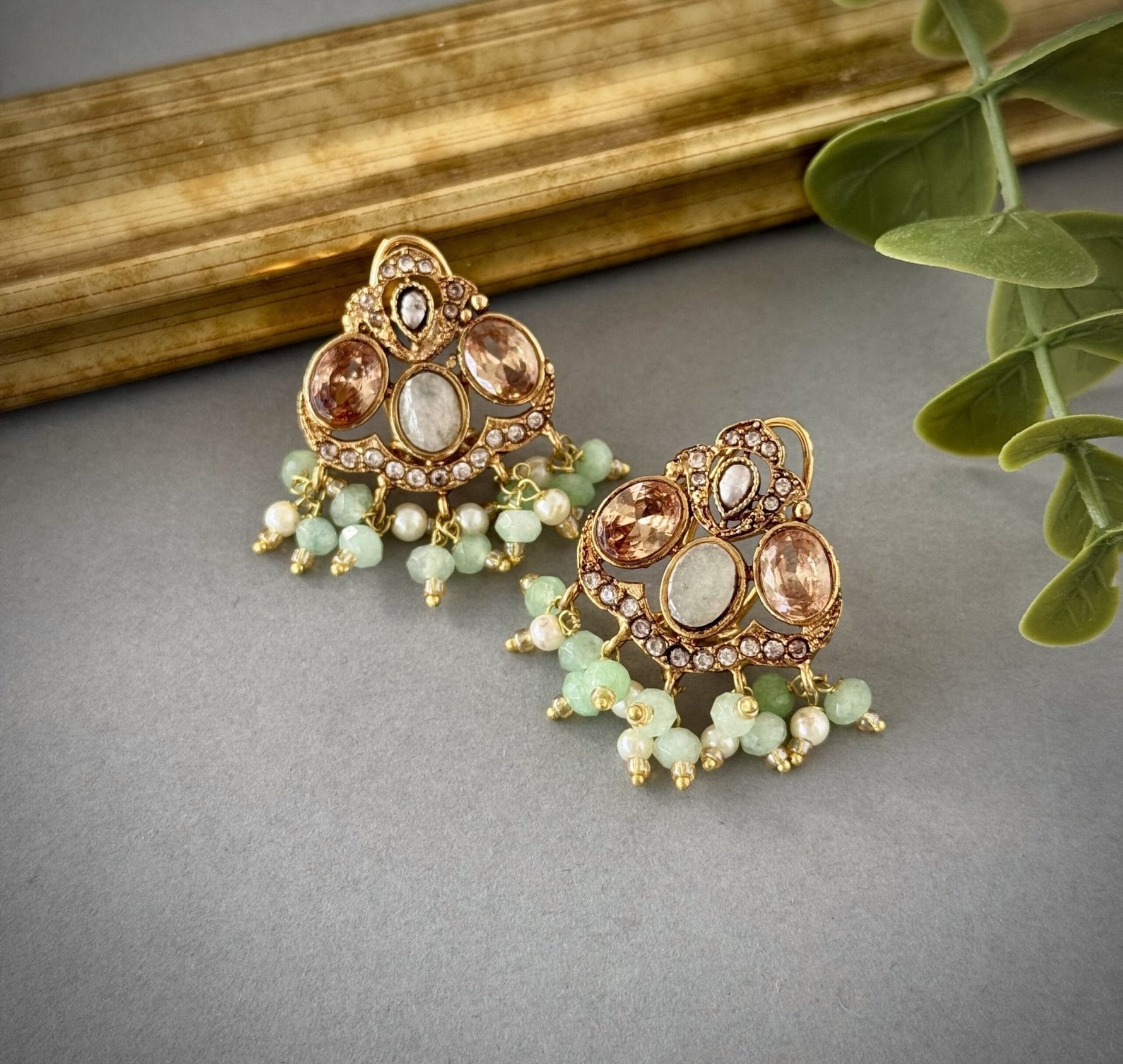 Eid Collection’25 Mint Studs - nk collection