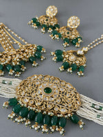 Emerald Choker Set – Av Kundan Look - nk collection