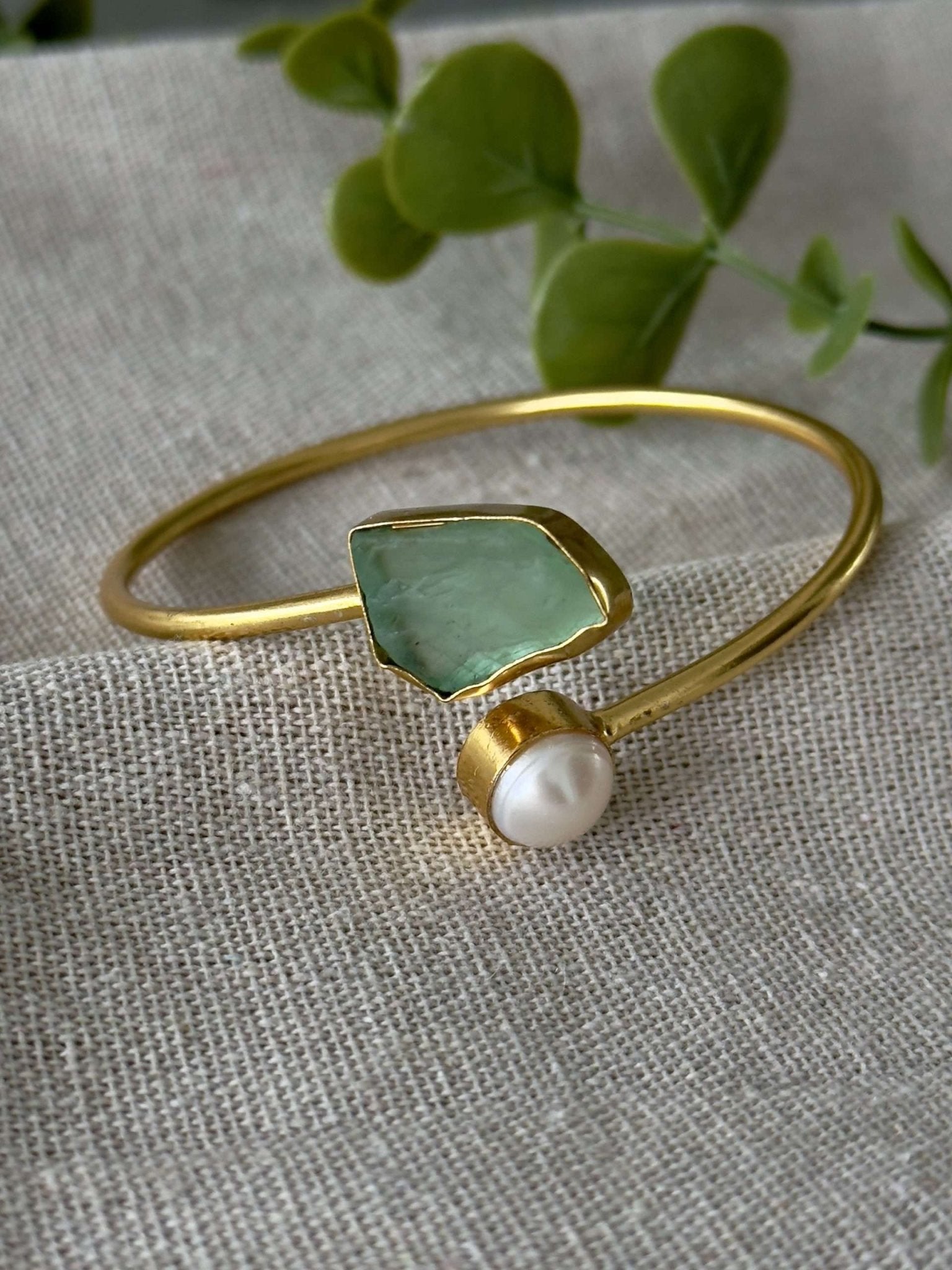 ESK – Fluorite Twist Bangle - nk collection