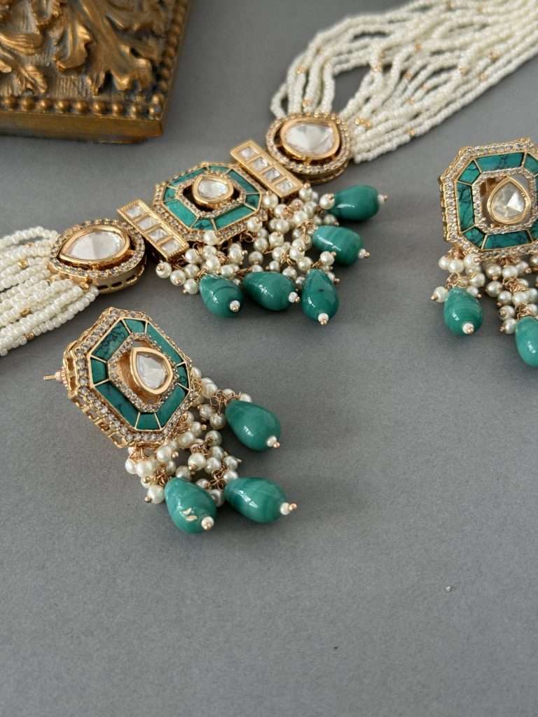 Feroza Sq Choker Set - nk collection