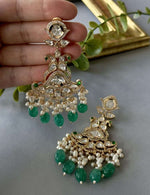 Green Onyx Danglers - nk collection