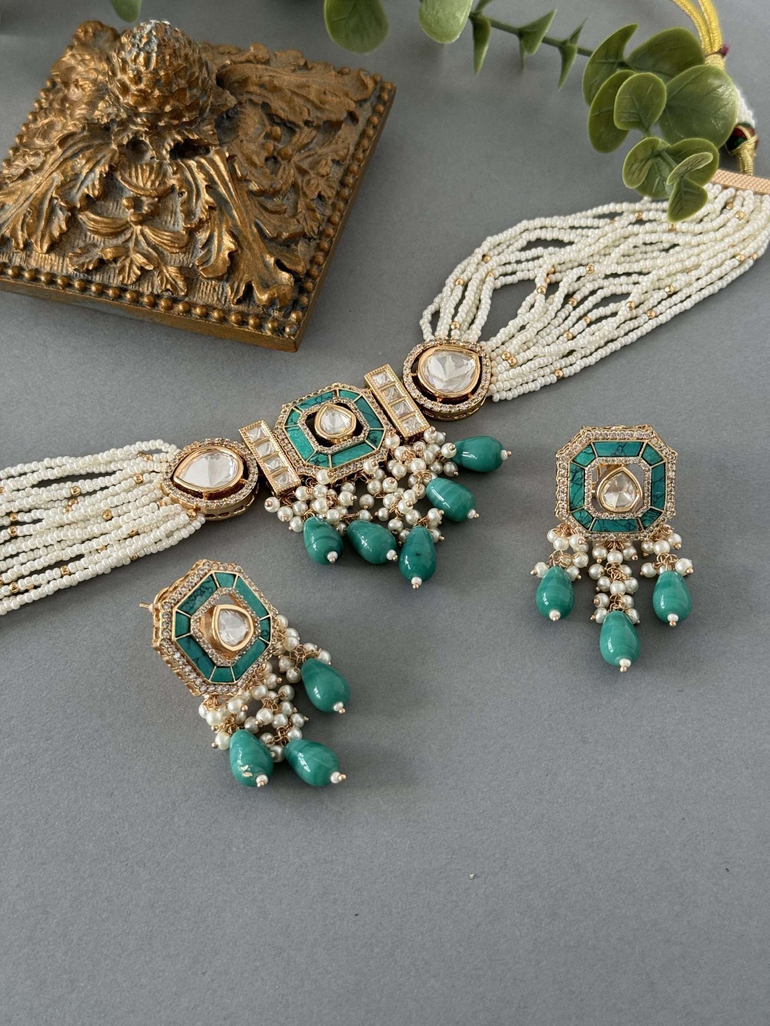Feroza Sq Choker Set