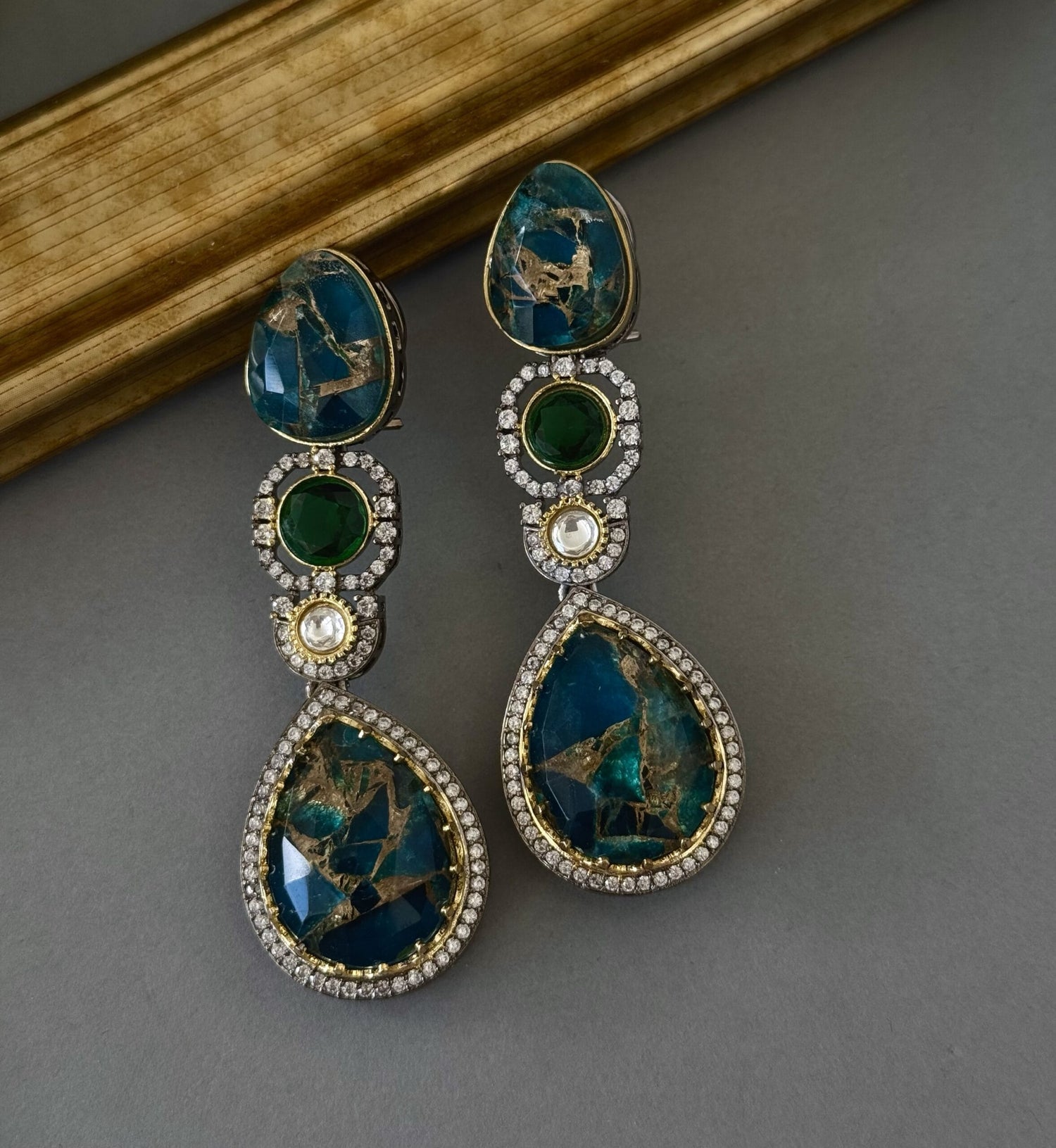 Marble Doublet – Blue Green