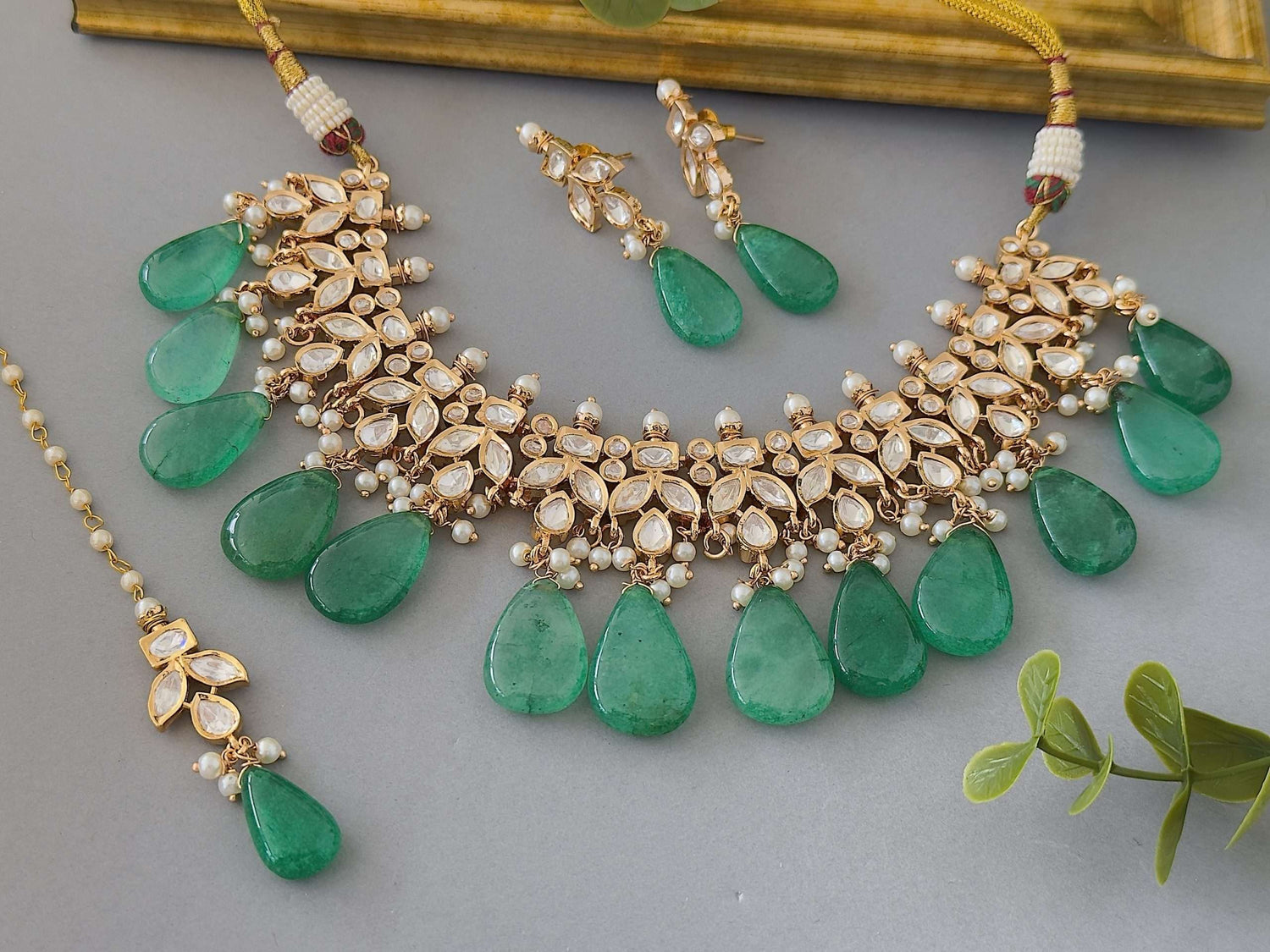 Kira Necklace Set – Emerald
