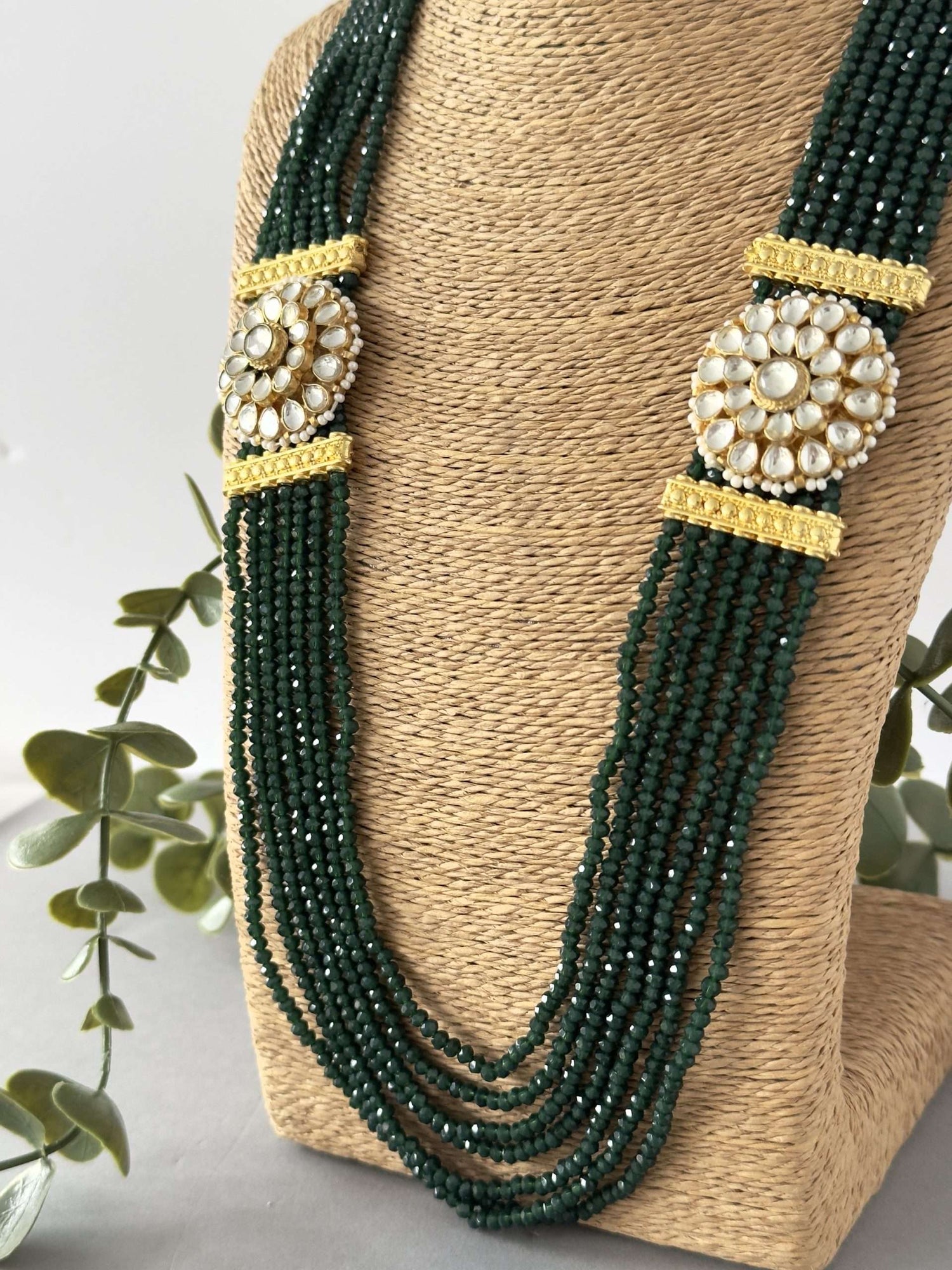 Deep Green Long Necklace