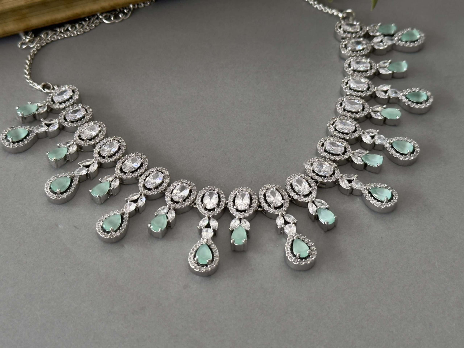Delicate Mint Necklace Set