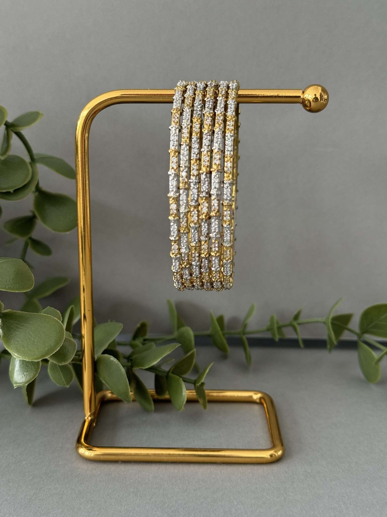 2 Tone Bar Zircon – Set of 6