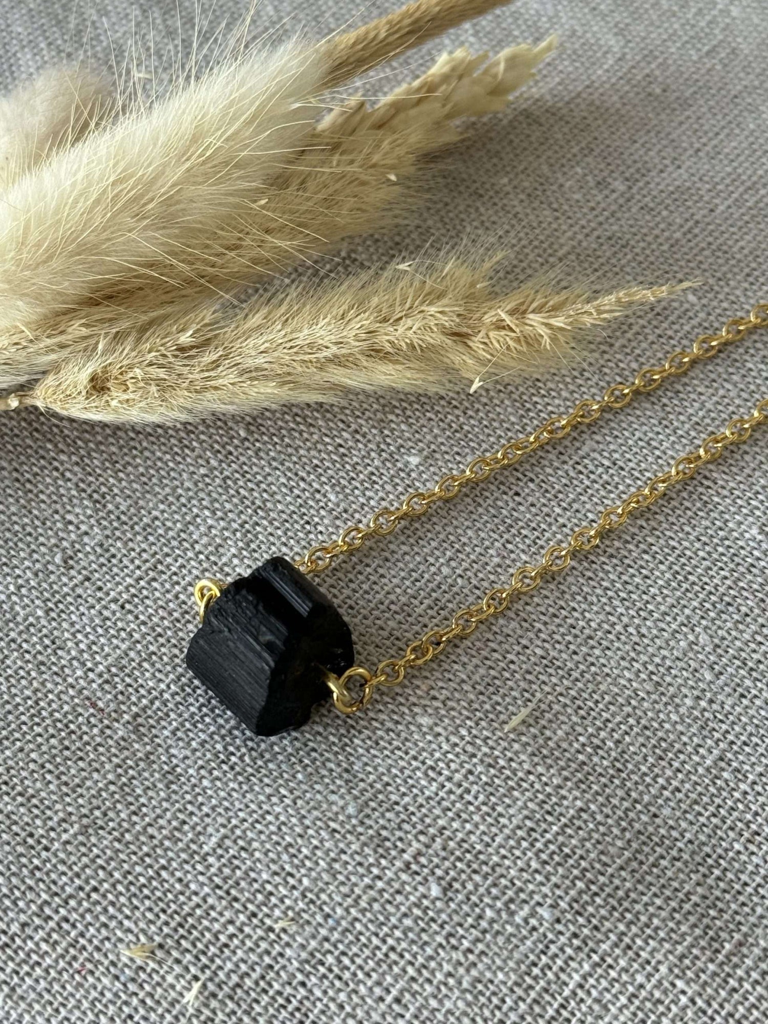 Black Obsidian Necklace Set
