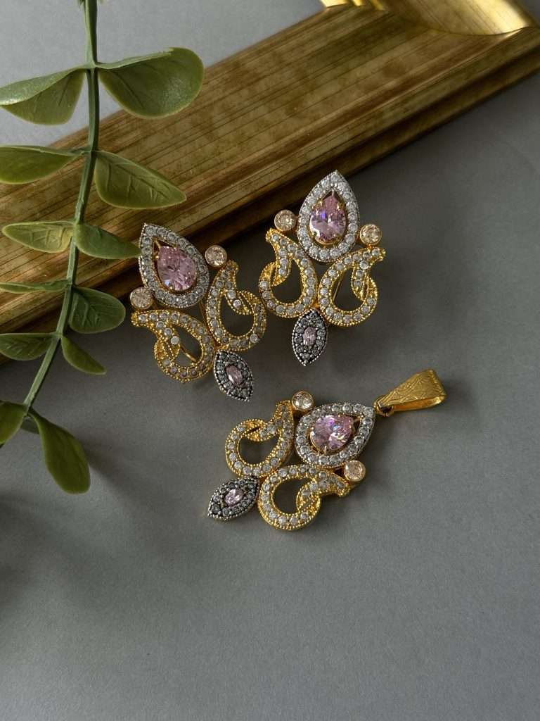Pink Pendant Set