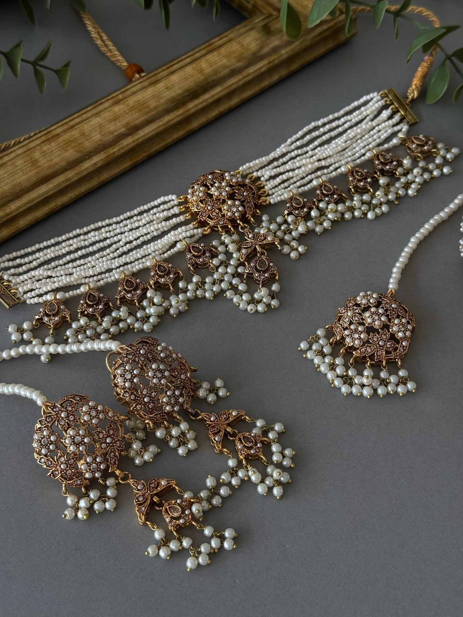 Jadau Pearl - Choker Set - nk collection