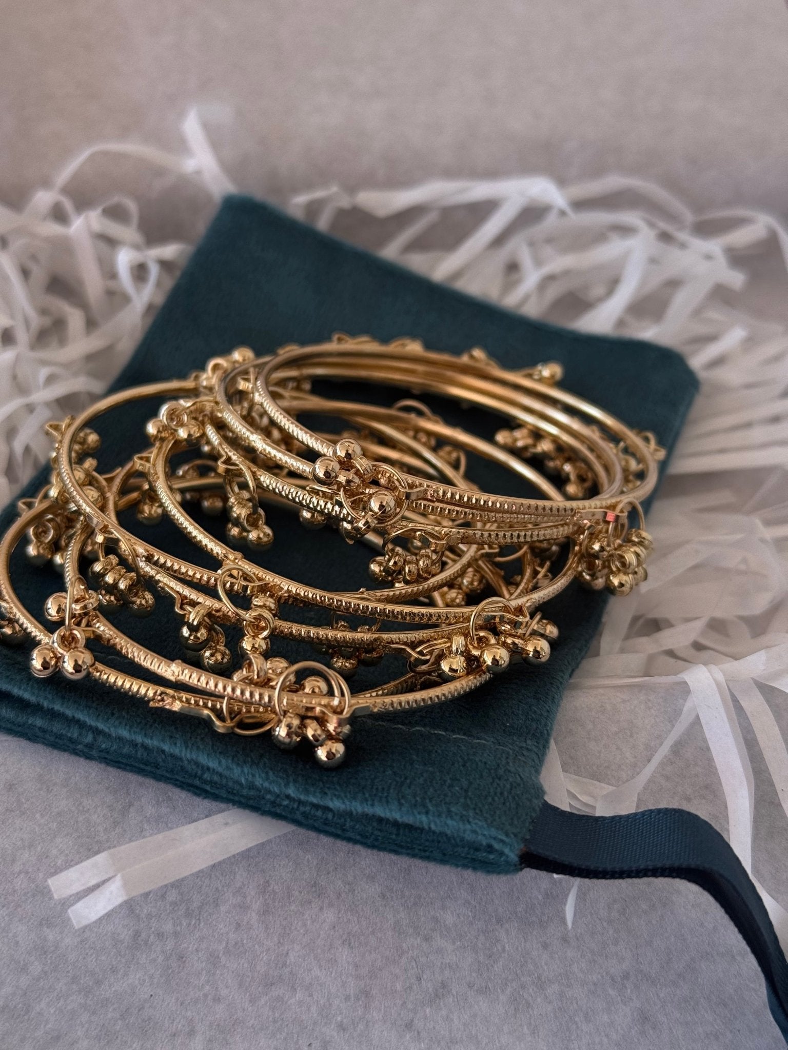 Kashmiri Churiyan/Bangles - Gold - nk collection