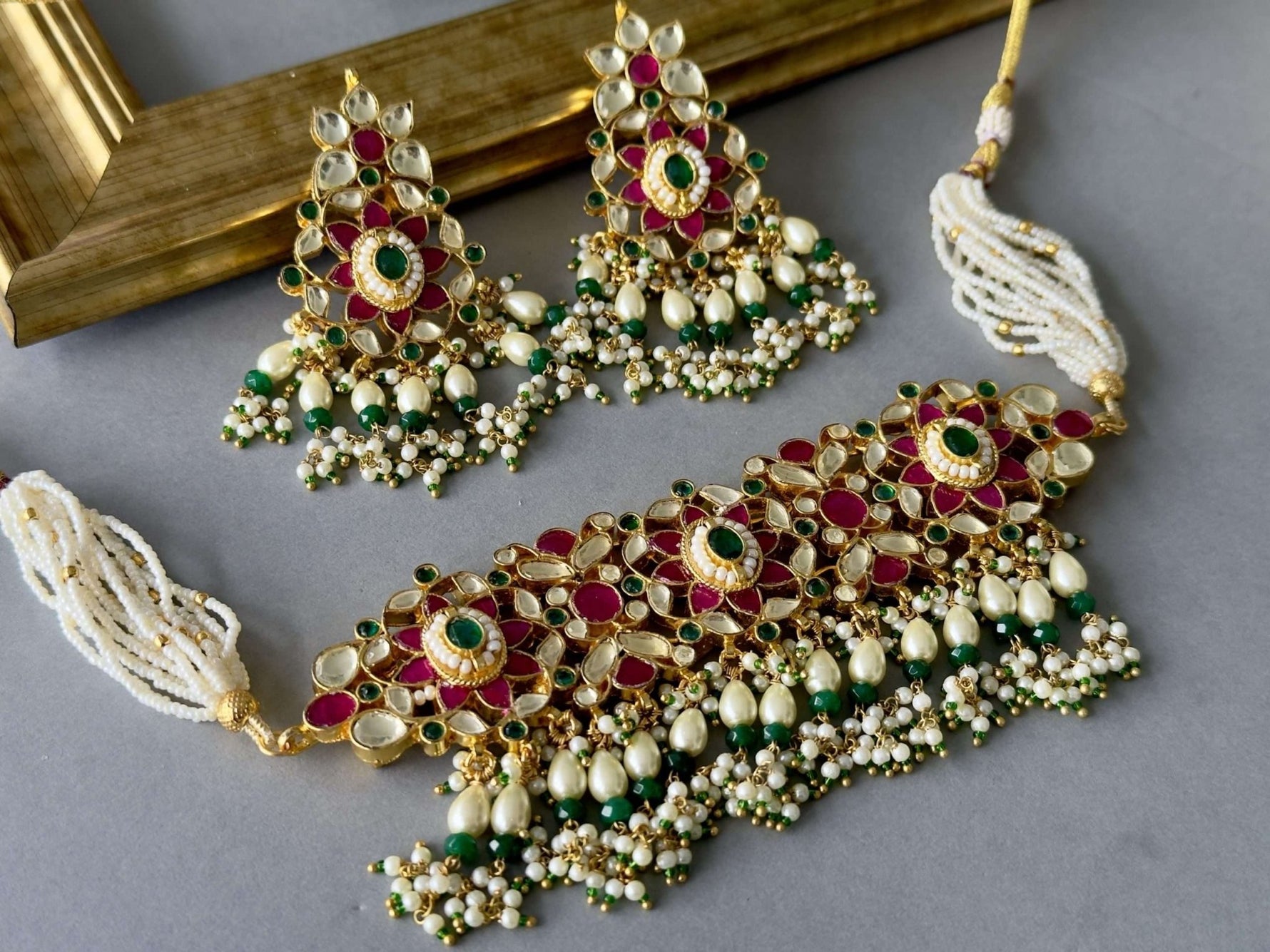 Kundan Choker Set - nk collection