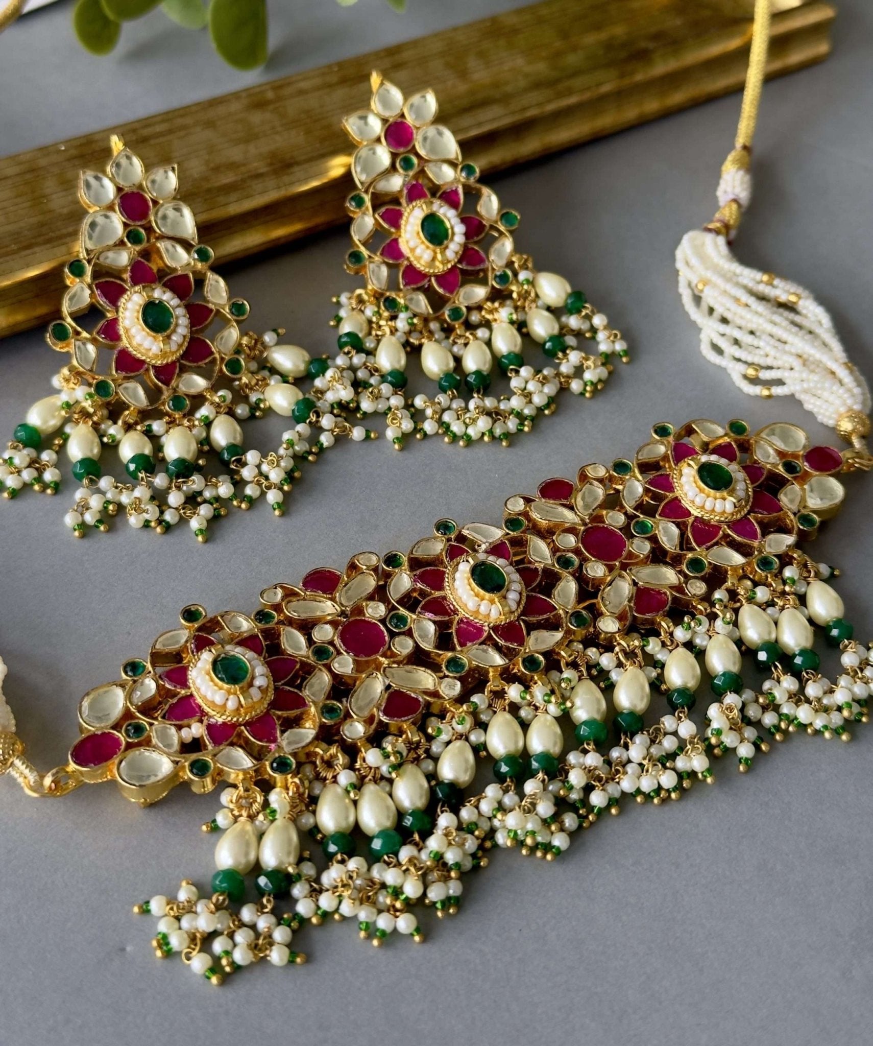 Kundan Choker Set - nk collection