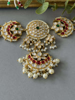 Kundan Fan Choker Set - nk collection