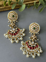 Kundan Fan Choker Set - nk collection