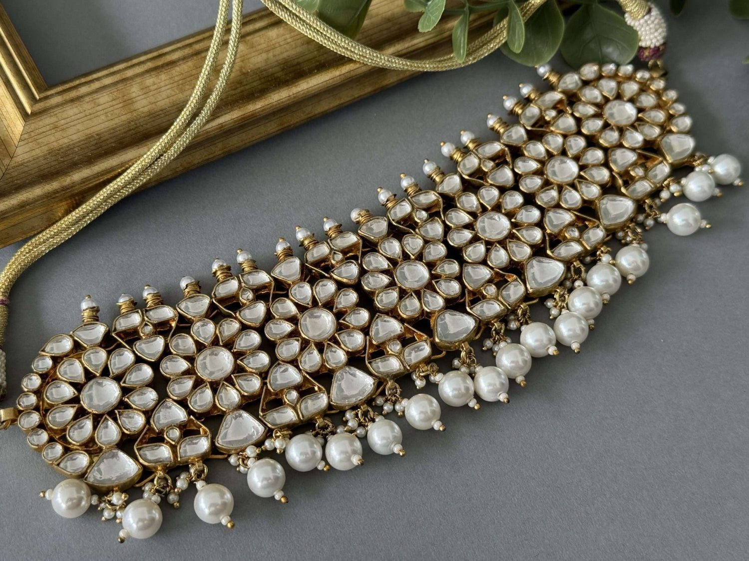 Kundan Statement Choker - nk collection
