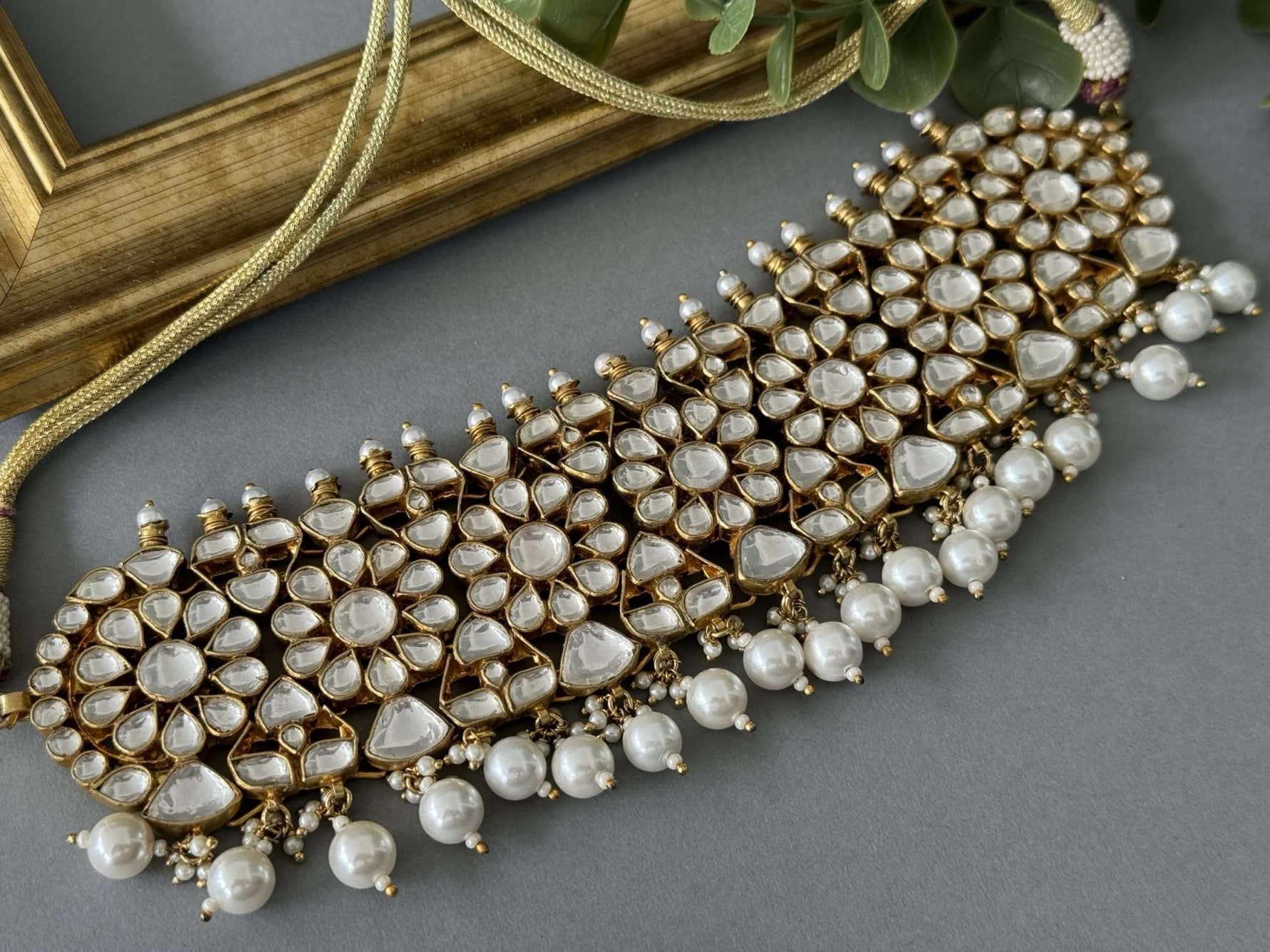 Kundan Statement Choker - nk collection