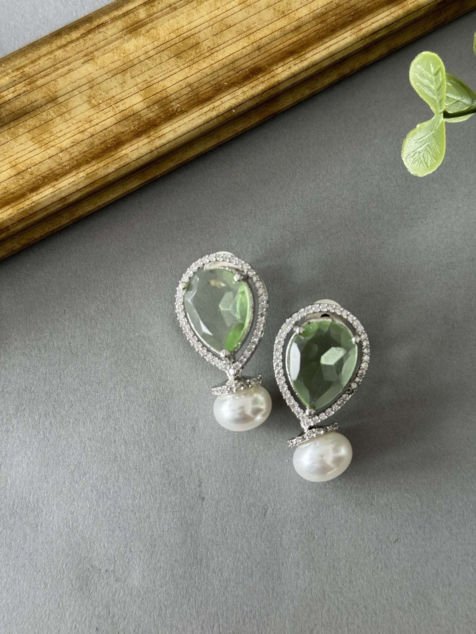 Light Green Pear Drop - nk collection
